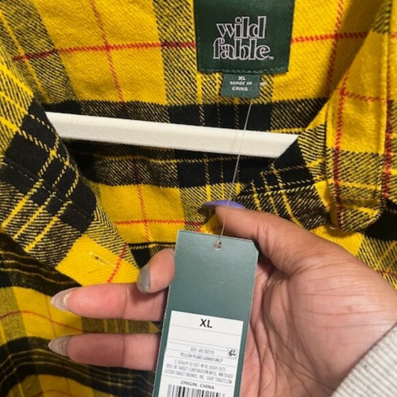 Yellow Plaid Button-Up Jacket - Picture 2 of 5
